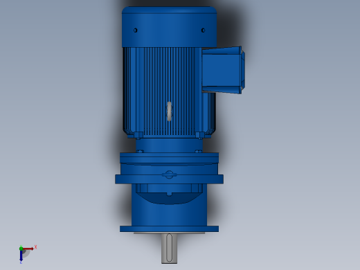 RXF87法兰轴伸式安装斜齿轮减速机RX87-Y4-4P-112M-M1-0°-Φ250俯视缩略图