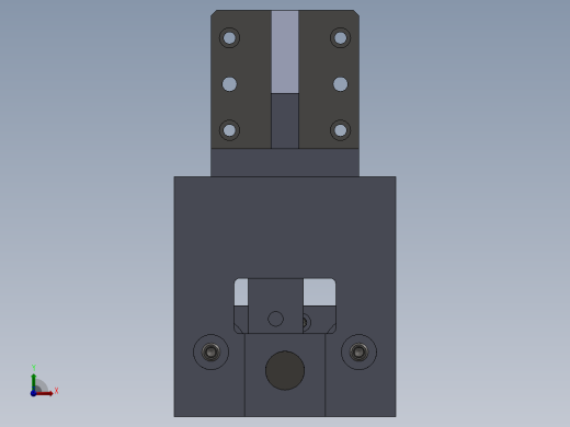 气缸加导杆式取料结构sw12可编辑前视缩略图