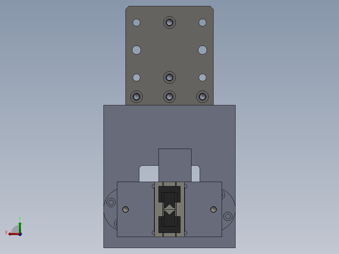 气缸加导杆式取料结构sw12可编辑后视图