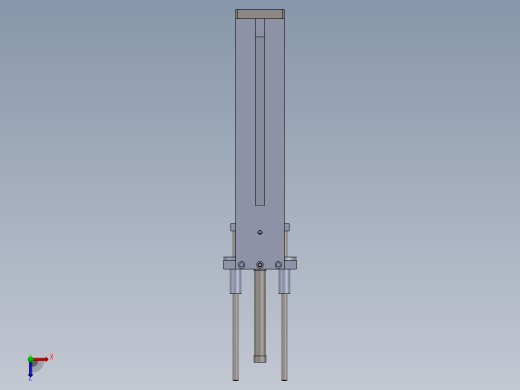 气缸加导杆式取料结构sw12可编辑俯视缩略图