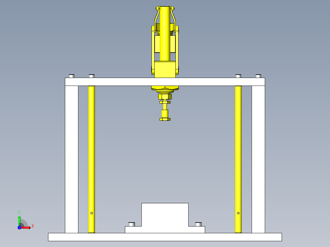 定位夹具前视图