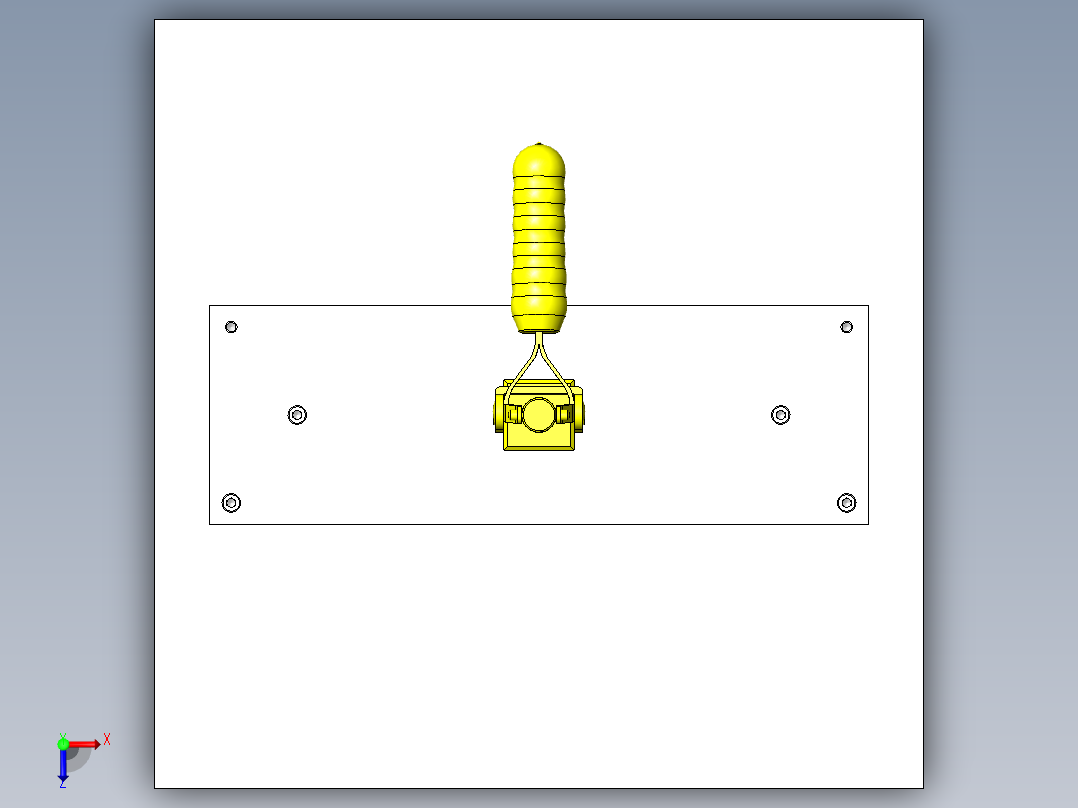 定位夹具俯视图