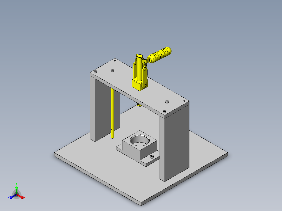 定位夹具正等轴测图