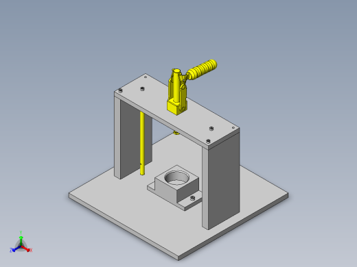 定位夹具正等轴测缩略图