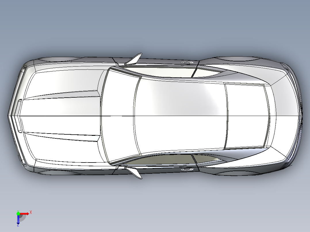 大黄蜂车体外形俯视图