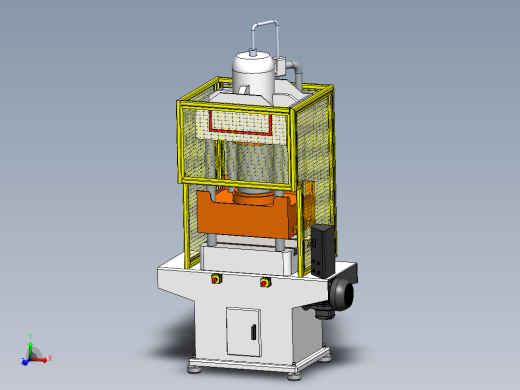Prensa eka 100T液压机3D数模图纸 STEP格式
