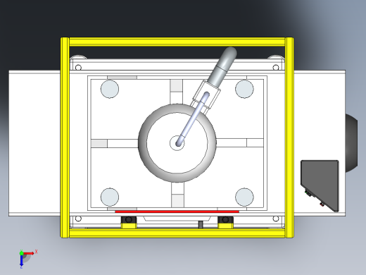 Prensa eka 100T液压机3D数模图纸 STEP格式俯视缩略图