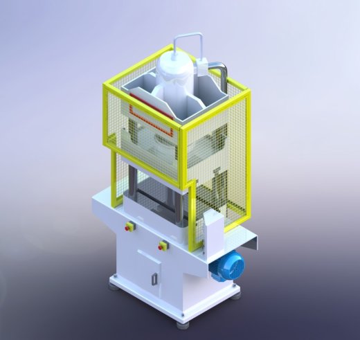 Prensa eka 100T液压机3D数模图纸 STEP格式缩略图