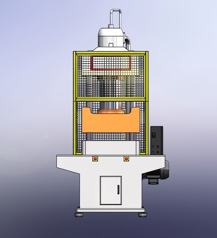 Prensa eka 100T液压机3D数模图纸 STEP格式