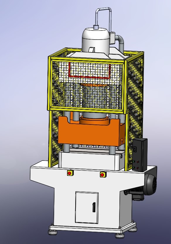 Prensa eka 100T液压机3D数模图纸 STEP格式