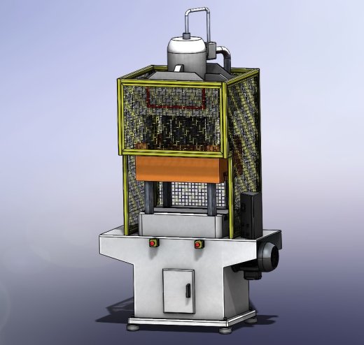 Prensa eka 100T液压机3D数模图纸 STEP格式缩略图