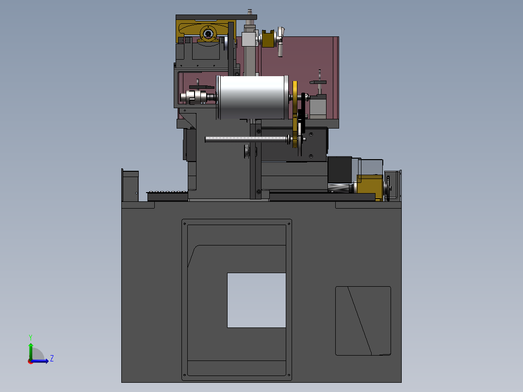 DK系列线切割机床（DK7725线切割）左视图