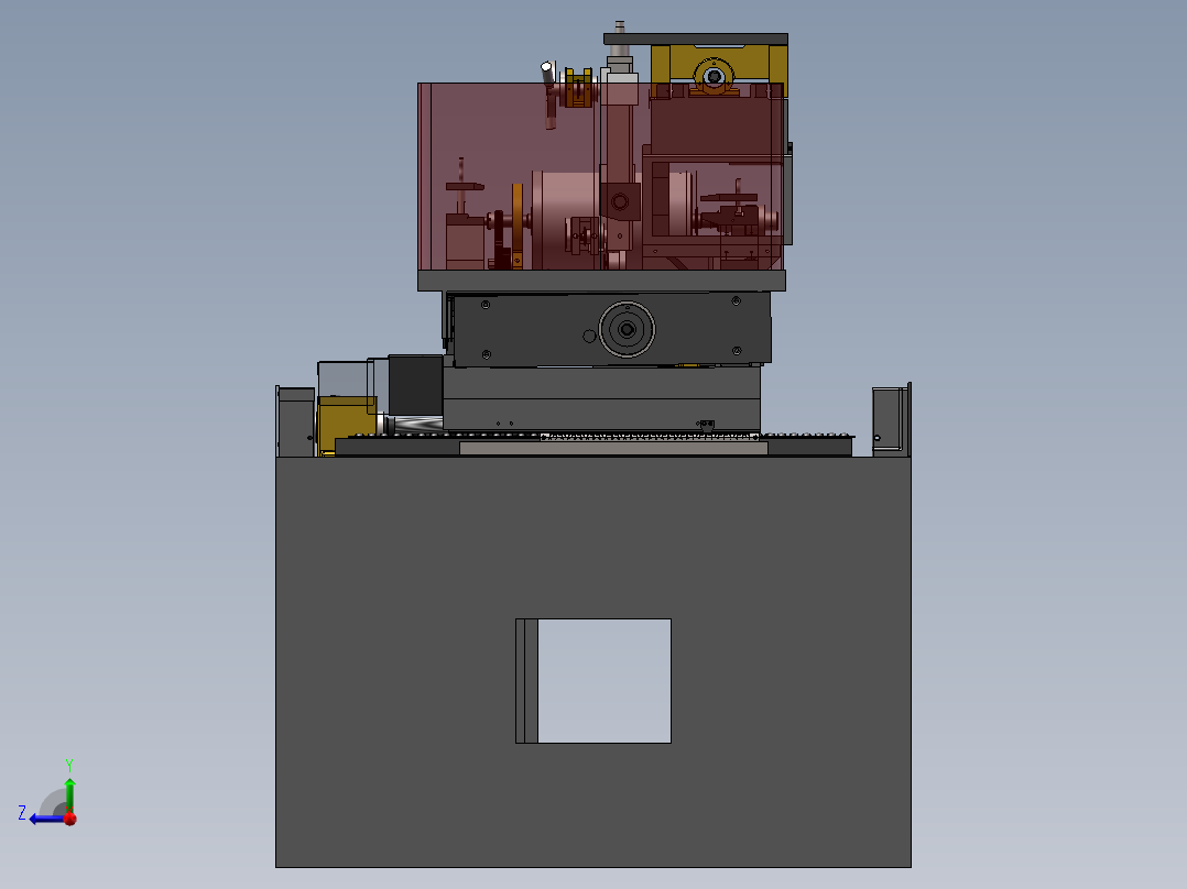 DK系列线切割机床（DK7725线切割）右视图