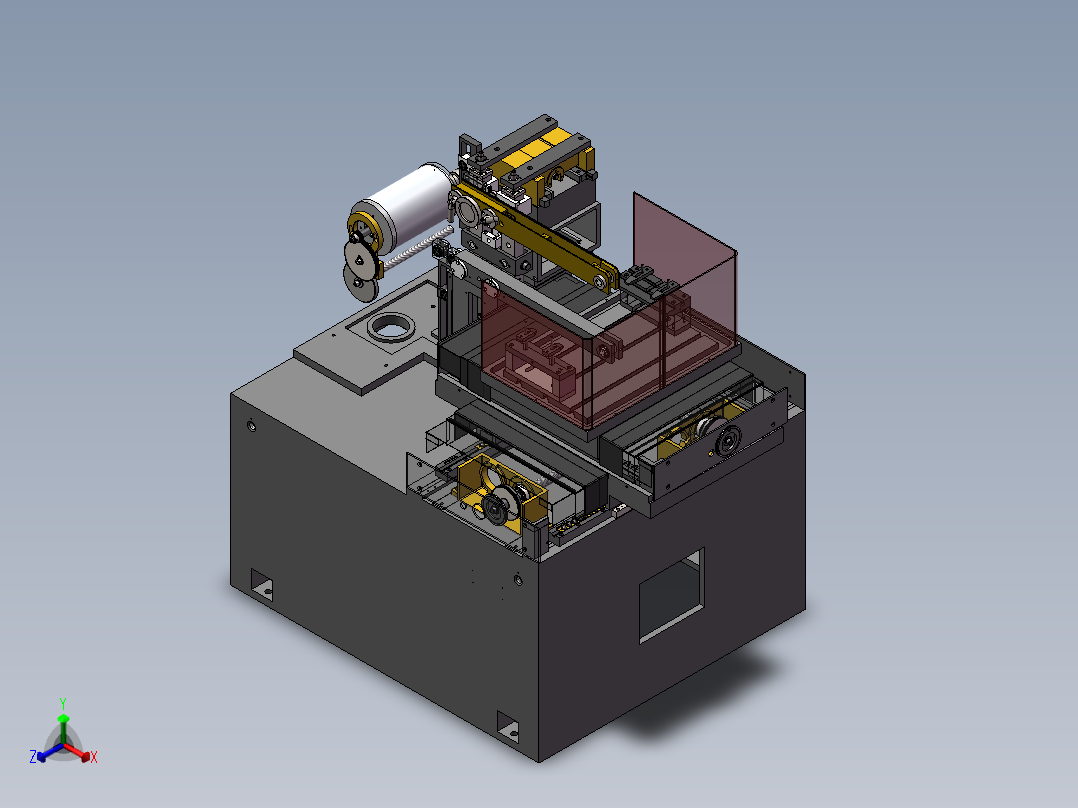 DK系列线切割机床（DK7725线切割）正等轴测图