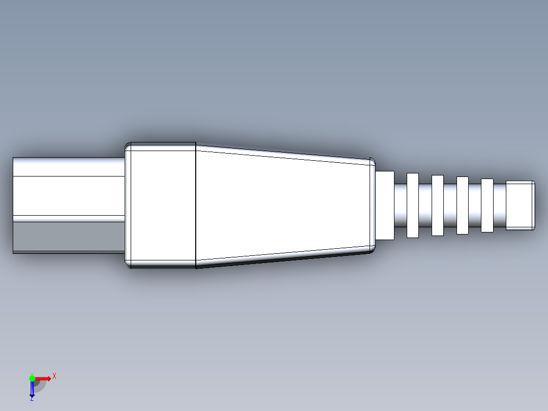 电源插头俯视图
