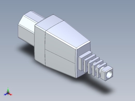 电源插头正等轴测缩略图