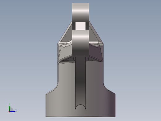 铸件法兰3D模型左视缩略图
