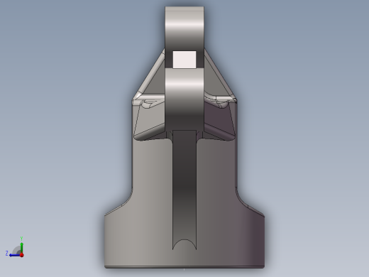 铸件法兰3D模型右视缩略图