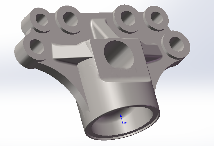 铸件法兰3D模型
