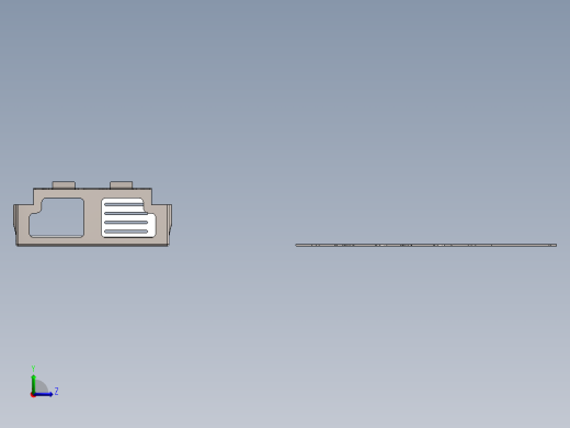solidworks 金属板组件框架左视缩略图