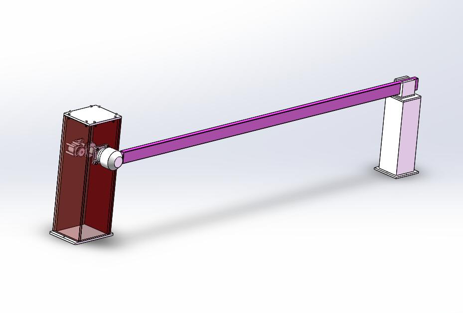 Q038-一种电控式放砸车电动栏杆的设计【三维SolidWorks】