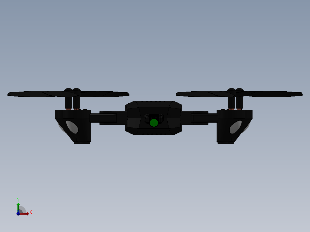 无人机机身前视图