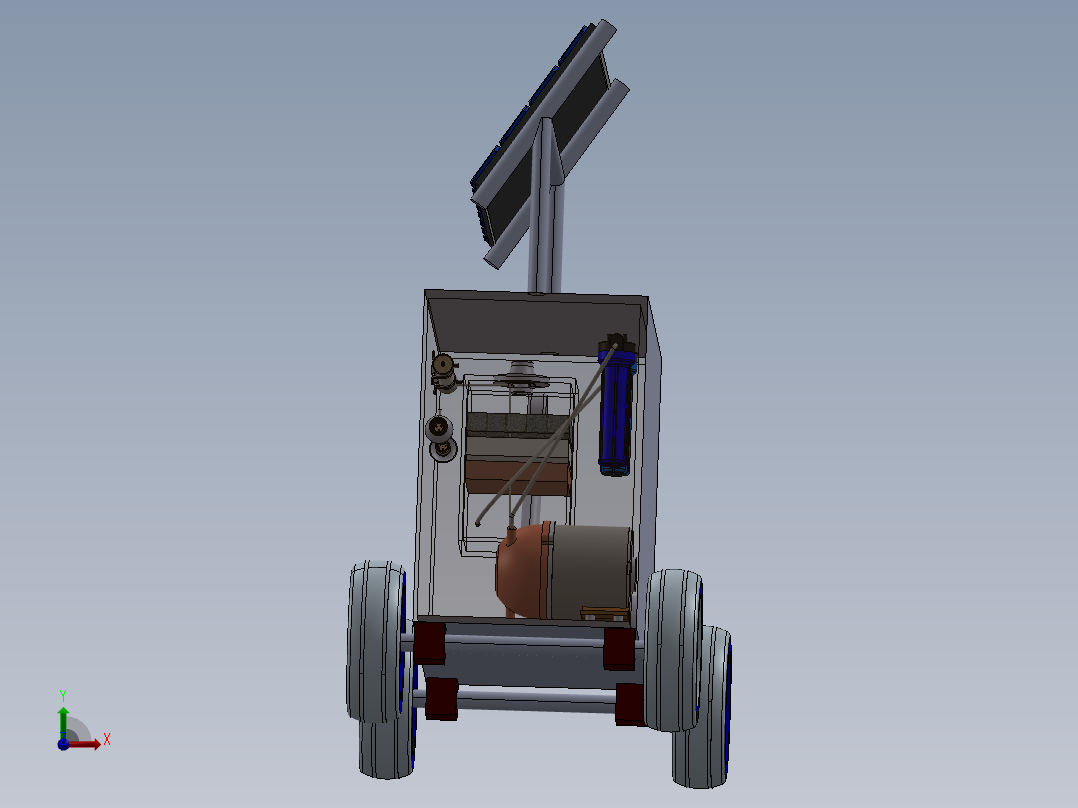 太阳能海水淡化净化厂前视图