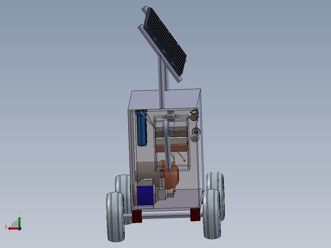 太阳能海水淡化净化厂后视图