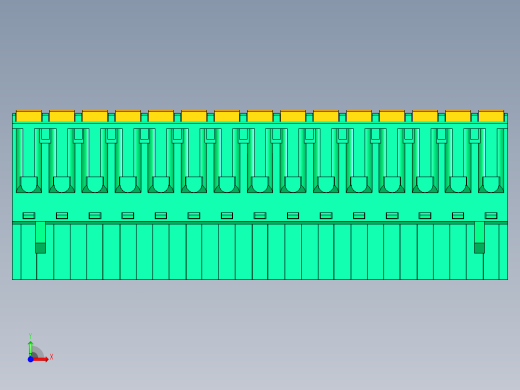 DEGSON 2EDG 系列 5.0mm 可插拔接线端子组-2EDGKD-5.0-15P-14-00AH前视缩略图