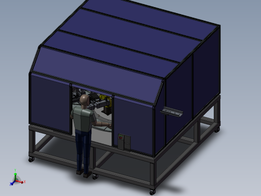 10工位自动化加工设备3D模型