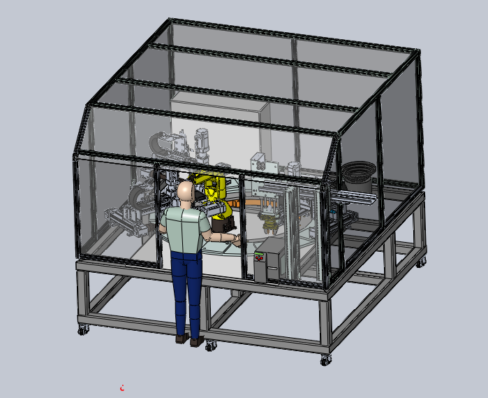10工位自动化加工设备3D模型