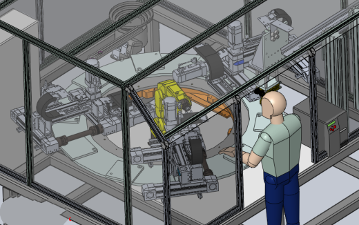 10工位自动化加工设备3D模型缩略图