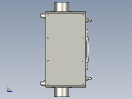 新型暖风换热器左视缩略图