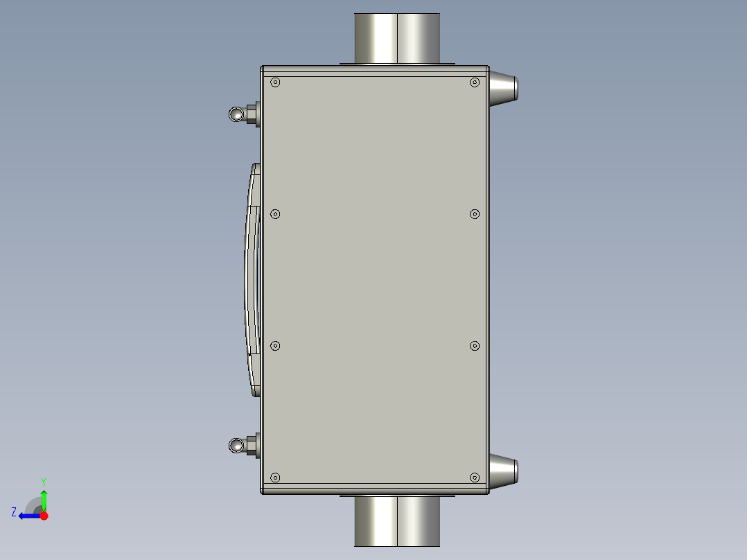 新型暖风换热器右视图