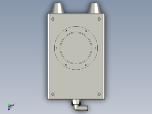 新型暖风换热器俯视缩略图