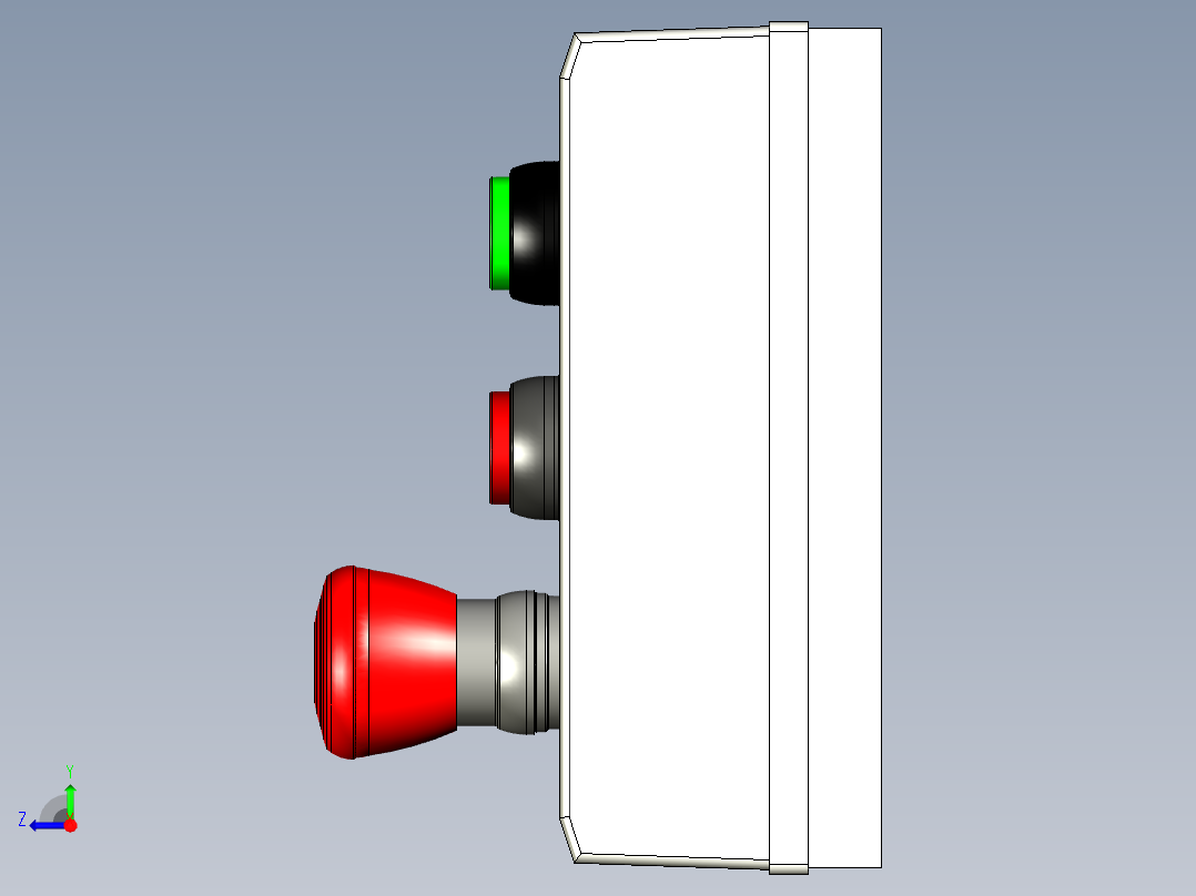 电器柜 电控柜 (121) 机械设计素材右视图