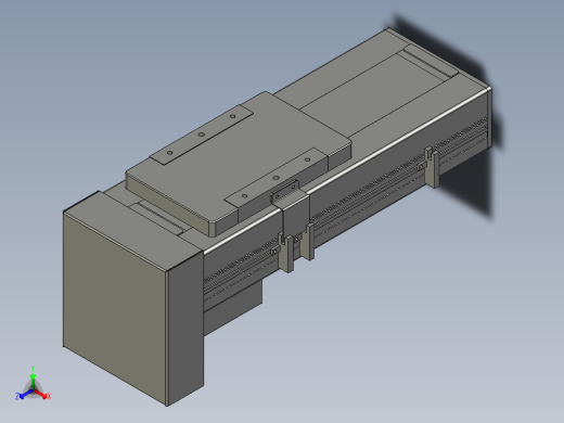 直线模组LHC14-S100-D设计图纸