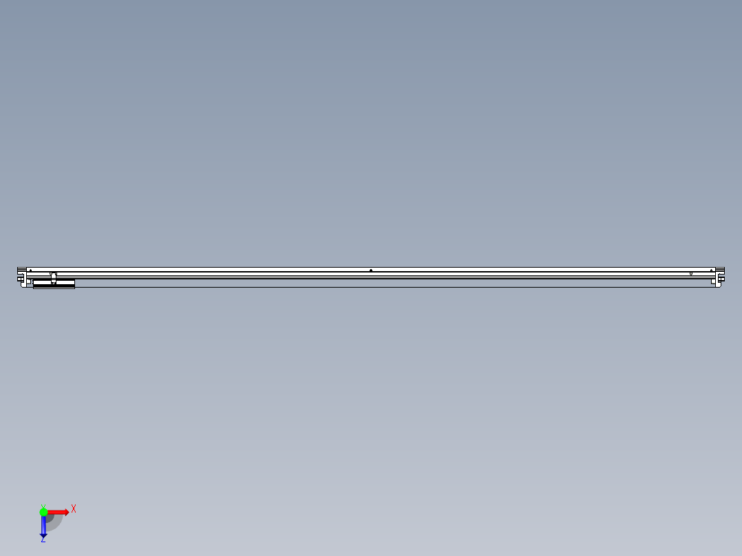 威洛博VL系列直线电机模组-VL14S2-S2450俯视图