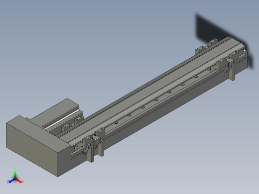 直线模组LHA6-S400-R-200W(16丝杆)设计图纸