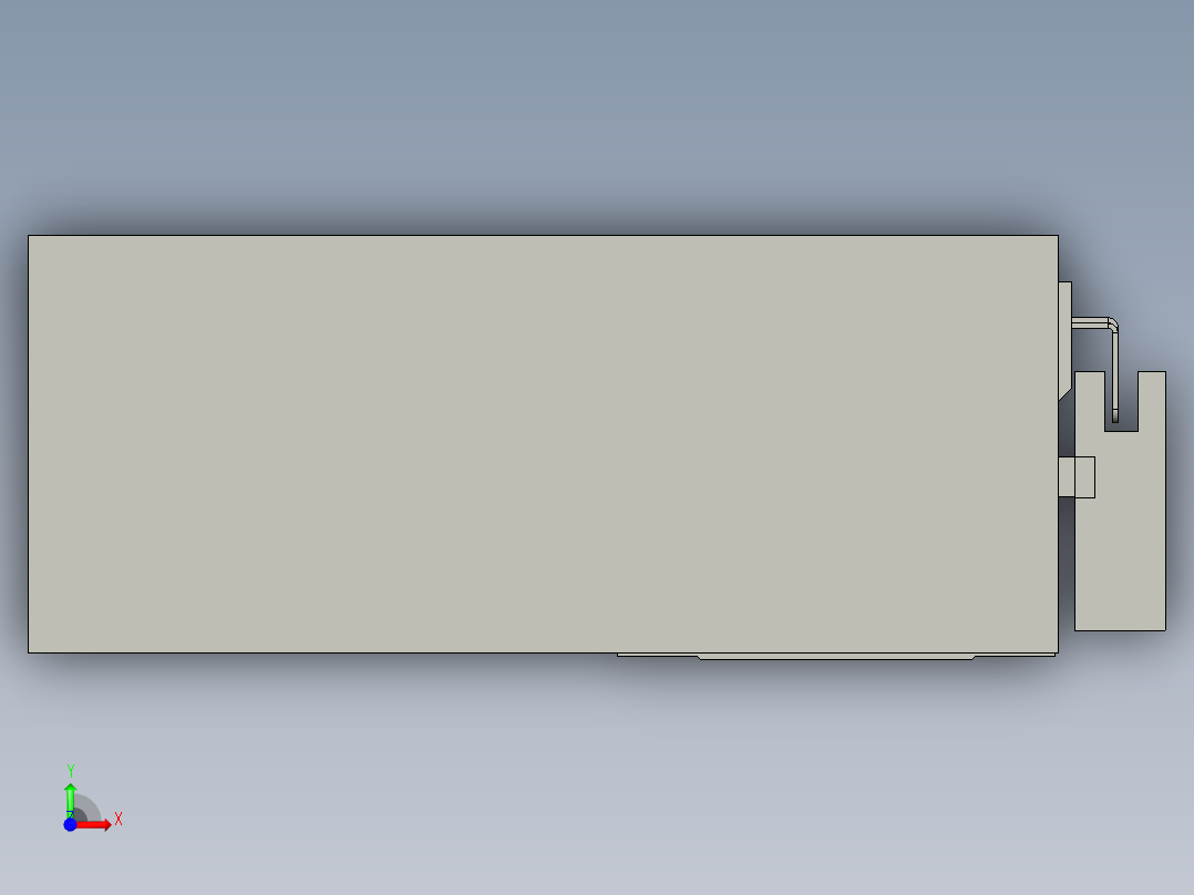 直线模组LHA6-S400-R-200W(16丝杆)设计图纸前视图