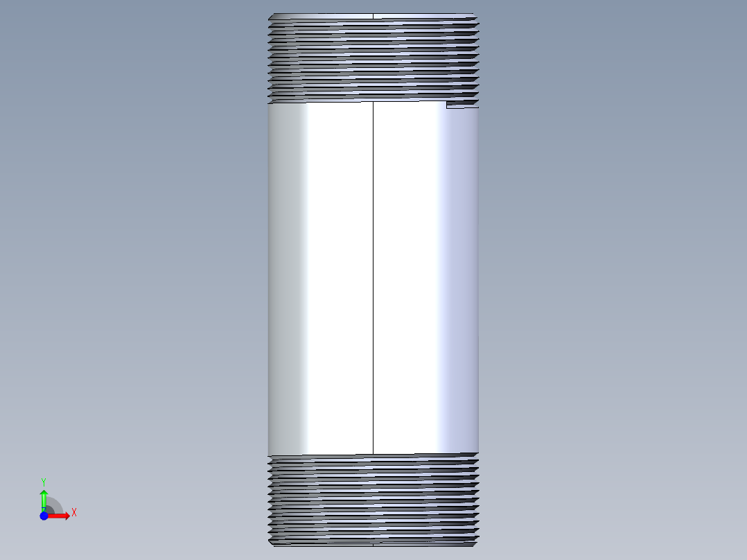 聚氯乙烯配件33-Sch80_Nipple_MPTxMPT_861-256_2in x 6in前视图