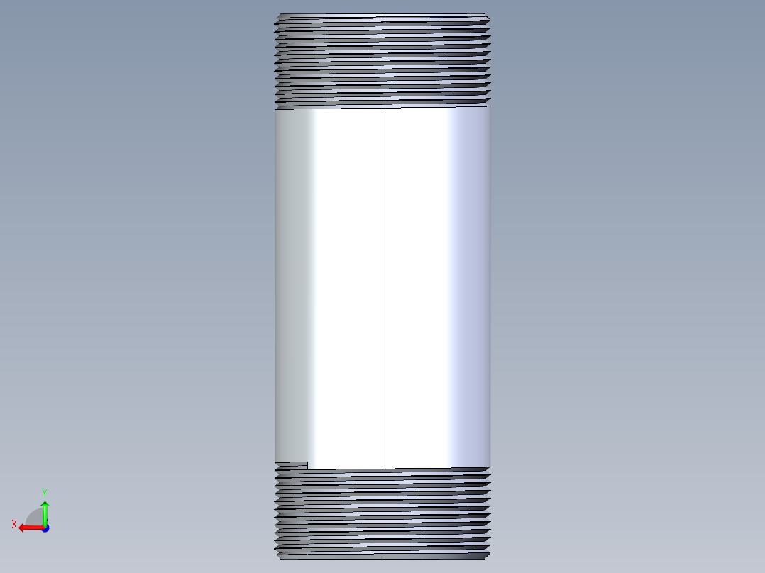 聚氯乙烯配件33-Sch80_Nipple_MPTxMPT_861-256_2in x 6in后视图