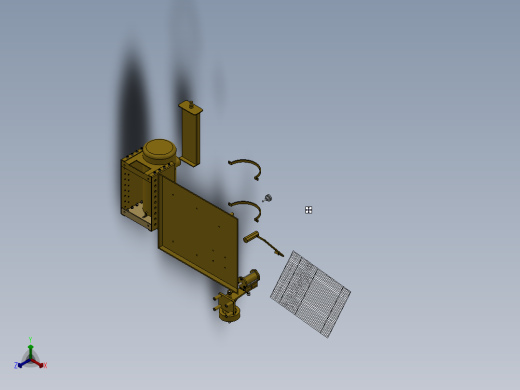 蒸汽机正等轴测缩略图