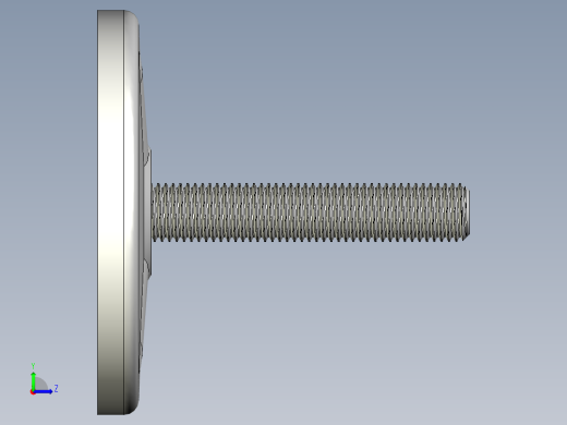 工程塑膠水平調整腳座31-3D多系列多零件图纸模型左视缩略图