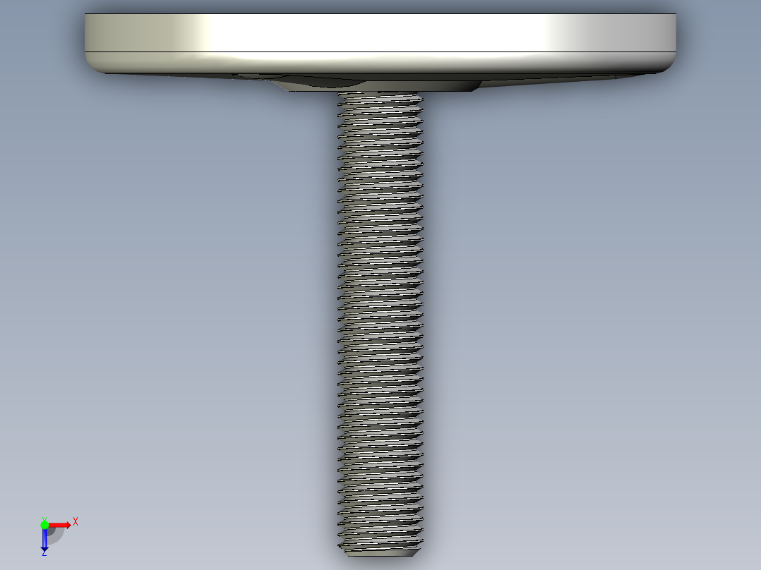 工程塑膠水平調整腳座31-3D多系列多零件图纸模型俯视图