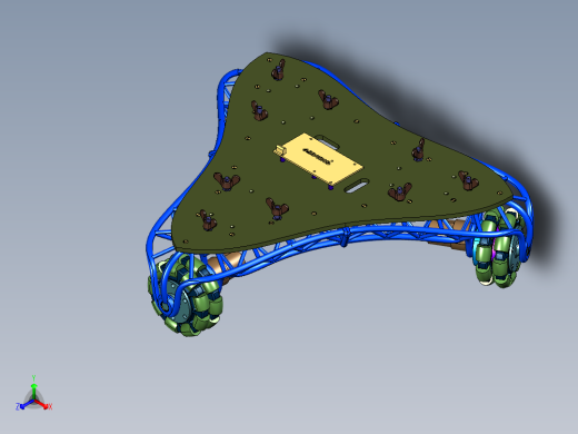 全向轮三角底盘小车