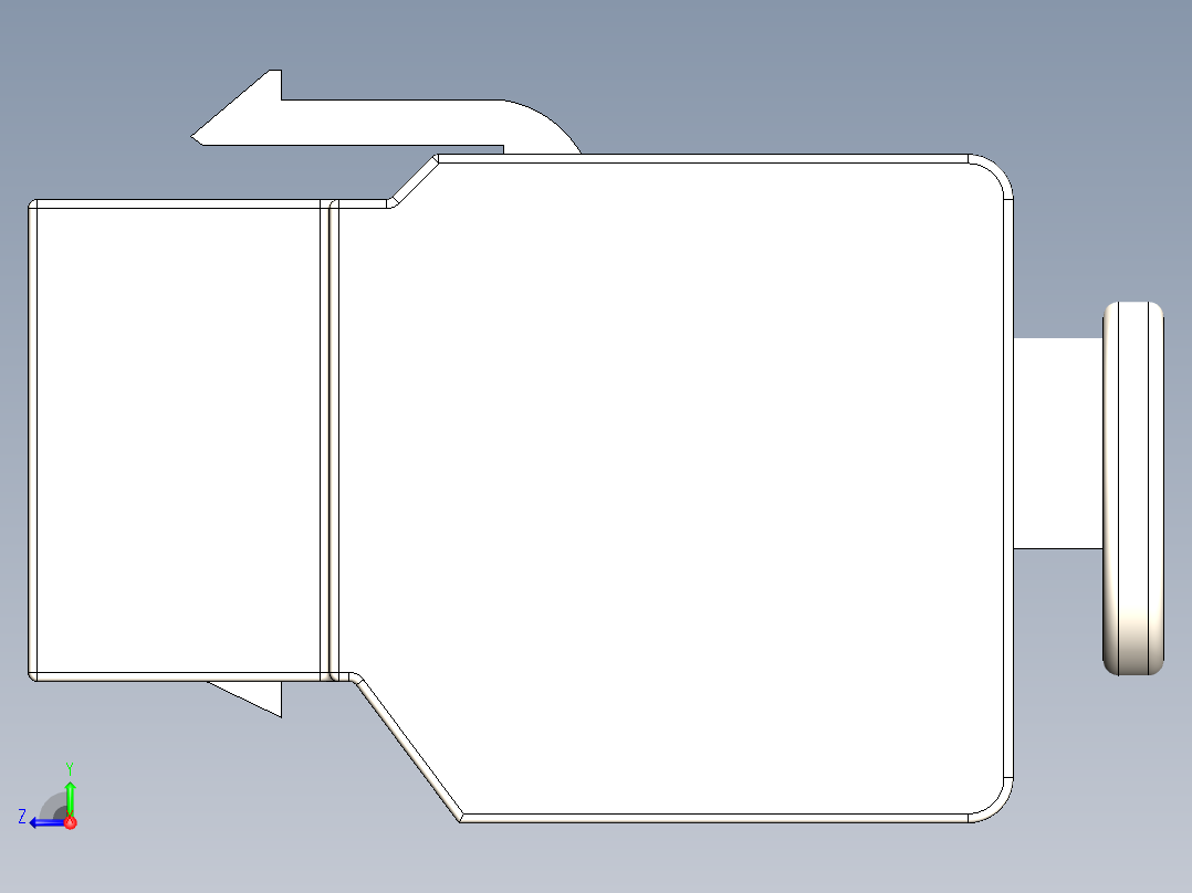 以太网连接器右视图