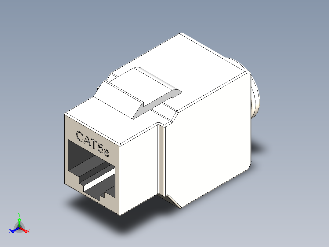 以太网连接器正等轴测图