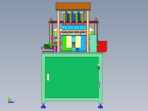 极片全自动裁剪成型机左视缩略图