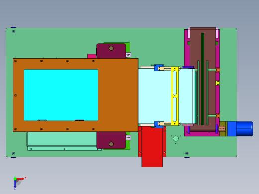 极片全自动裁剪成型机俯视缩略图